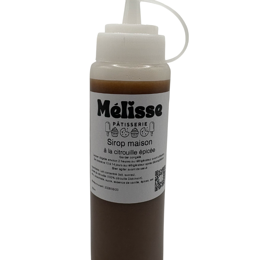 Sirop maison à la citrouille épicée - CONGELÉE