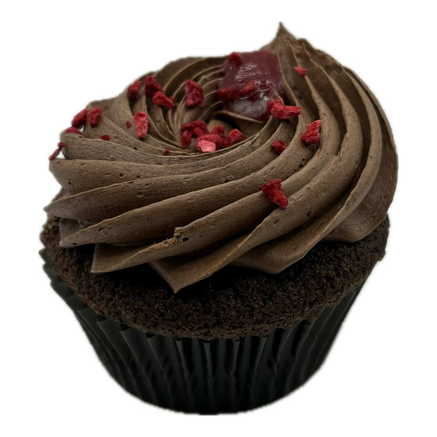 Cupcake Framboise & chocolat noir