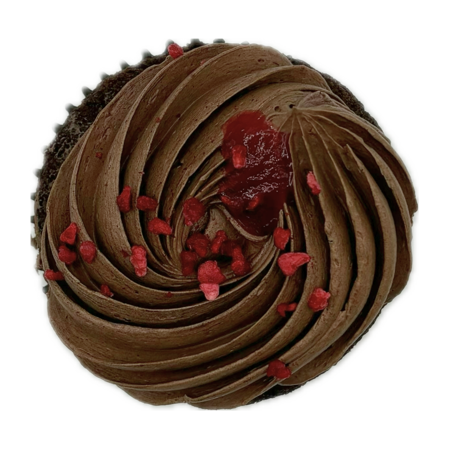 Cupcake Framboise & chocolat noir