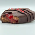 Cheesecake sur bâton Choco-framboise