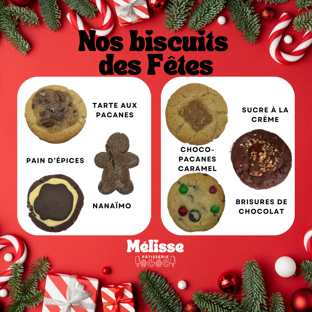Assortiment de biscuits des fêtes - saveurs assorties